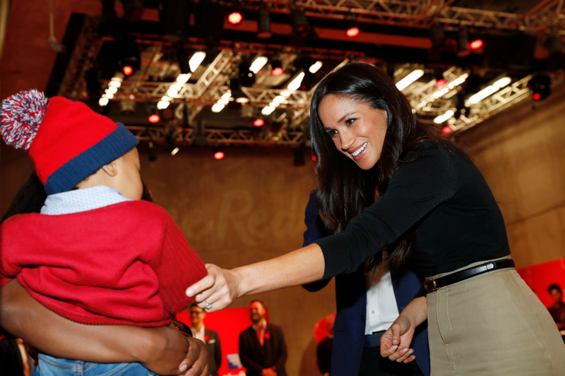 Meghan Markle visits the Terrence Higgins Trust World AIDS Day charity fair at Nottingham Contemporary on Dec. 1, 2017, in Nottingham, England.